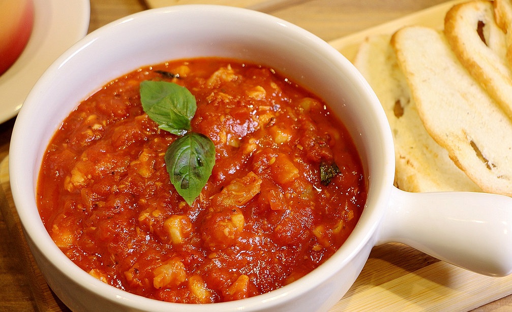 italian tomato soup traditional from tuscany